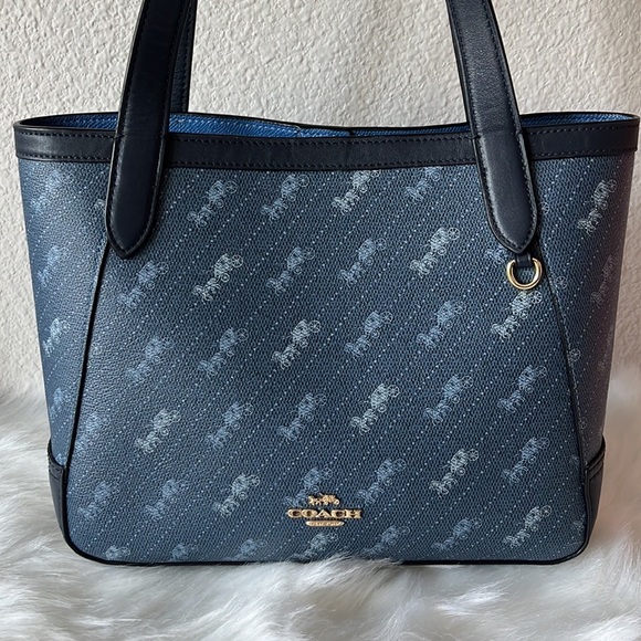 Coach Horse & Carriage Tote27 Denim Print - Picture 2 of 12